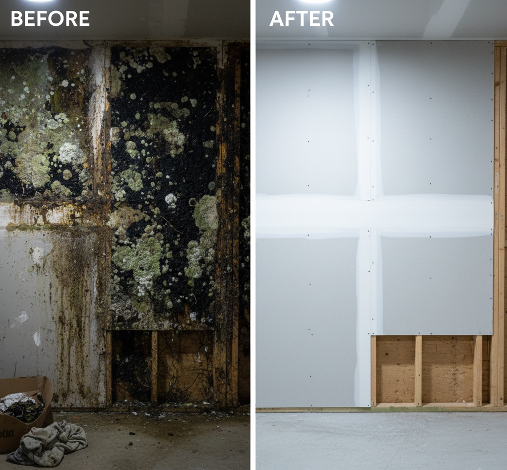 Mold Before After Warsaw Missouri